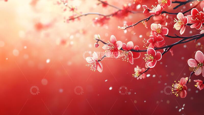 高清大图下载【趣麦麦图】唯美梦幻梅花林11