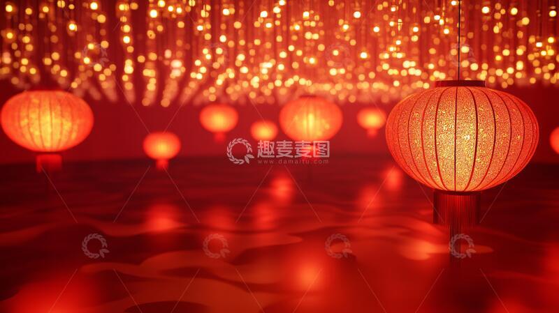 喜庆场景灯笼密布23