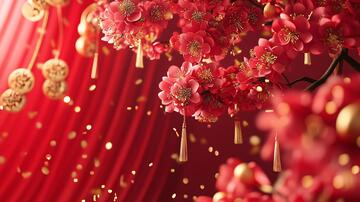 新年喜庆布置效果