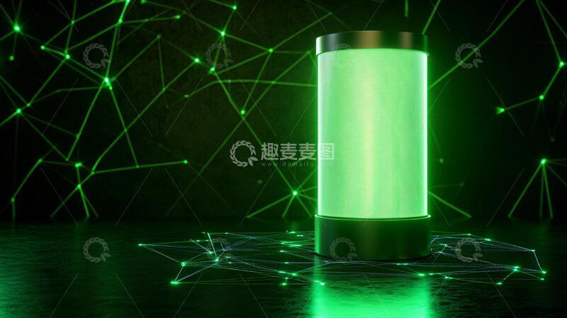 高清大图下载【趣麦麦图】科技电池储能绿色科技