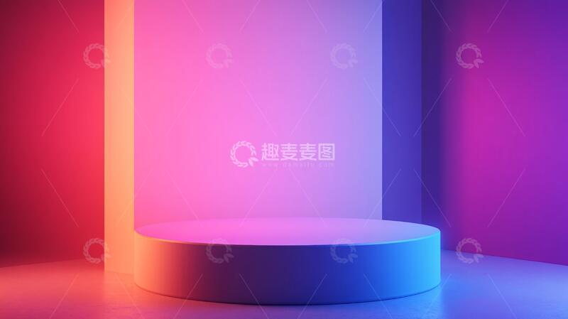 高清大图下载【趣麦麦图】粉色平台讲台平台粉色