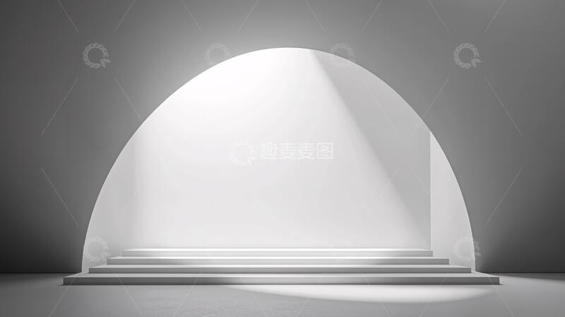 简约秀场背景展厅白色