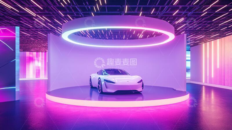 高清大图下载【趣麦麦图】赛博朋克风格迎宾区10