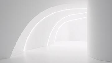 简约秀场弧形拱形拱门