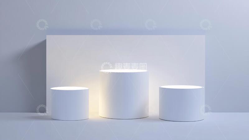 高清大图下载【趣麦麦图】简约展示台产品讲台底座