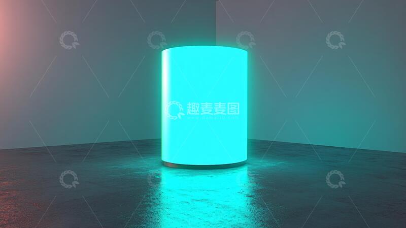 高清大图下载【趣麦麦图】蓝色发光柱光柱蓝色线条