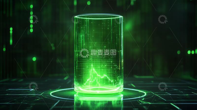 高清大图下载【趣麦麦图】科技站台科技数据背景