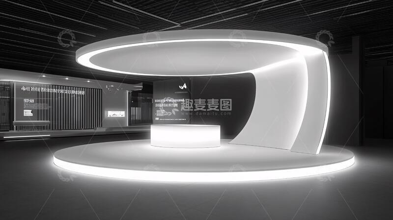 科技感前台科技展厅体验