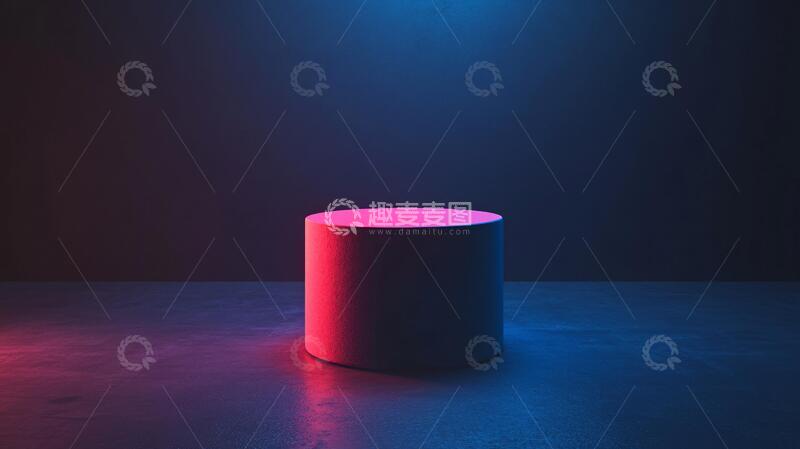 高清大图下载【趣麦麦图】粉色圆柱体展示台61