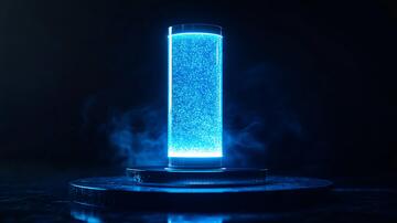 蓝色发光柱蓝色光柱水牌