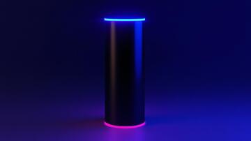 蓝色发光柱光柱蓝色竖线