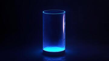 蓝色发光柱蓝色光柱灯光