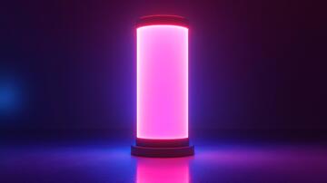 霓虹台灯光柱辉光台灯