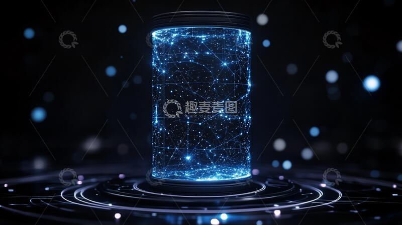 高清大图下载【趣麦麦图】科技电池科技数据背景