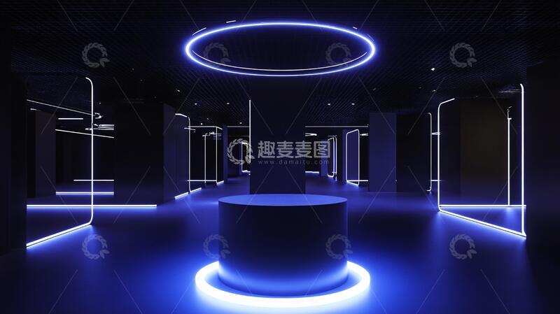 高清大图下载【趣麦麦图】赛博朋克风格迎宾区12