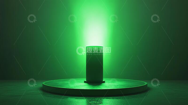 高清大图下载【趣麦麦图】绿色展示台绿色背景平台