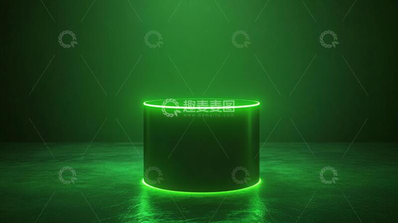 高清大图下载【趣麦麦图】绿色展示台产品平台绿色