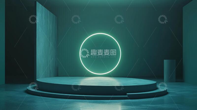 高清大图下载【趣麦麦图】简约秀场舞台场景产品