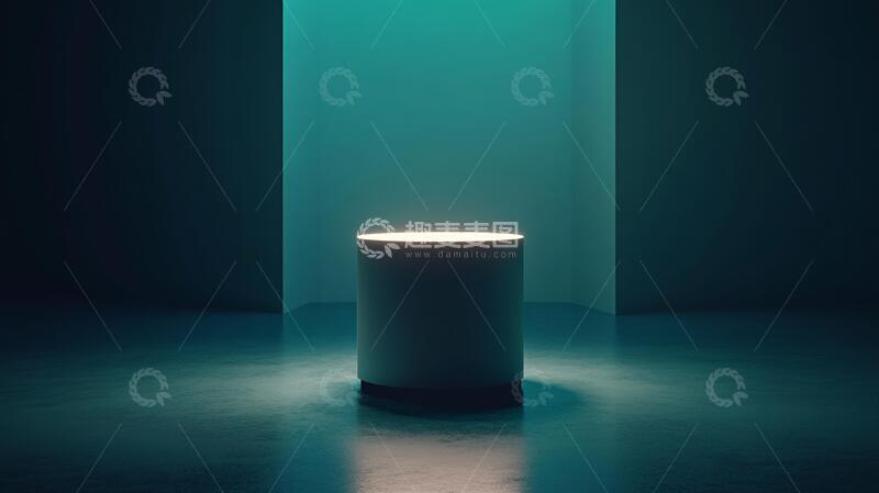 高清大图下载【趣麦麦图】霓虹灯展台产品讲台平台