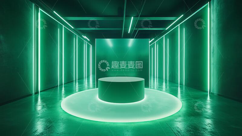 高清大图下载【趣麦麦图】简约秀场绿色朋克风格