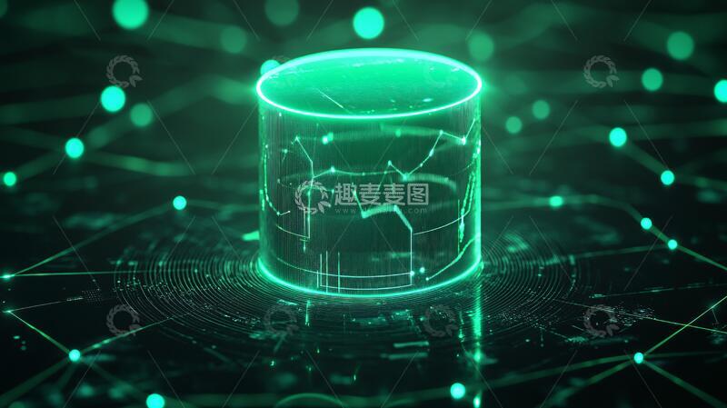 高清大图下载【趣麦麦图】网络科技大数据背景12