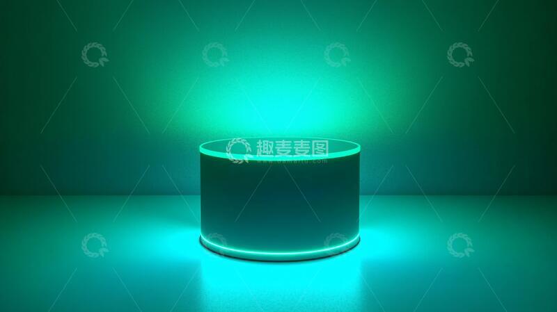 高清大图下载【趣麦麦图】霓虹灯展台平台产品讲台