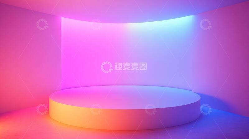 高清大图下载【趣麦麦图】简约秀场平台粉色舞台