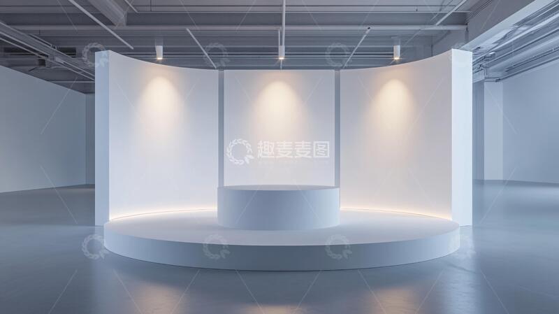 简约秀场舞台展厅背景