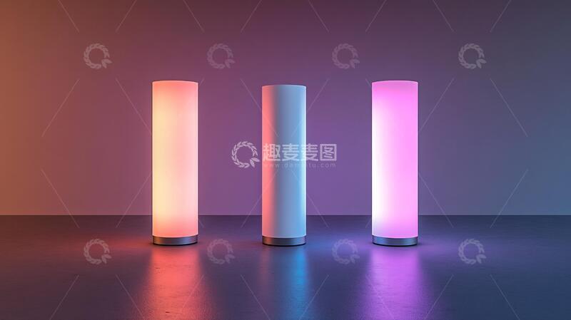 高清大图下载【趣麦麦图】粉色圆柱体展示台57