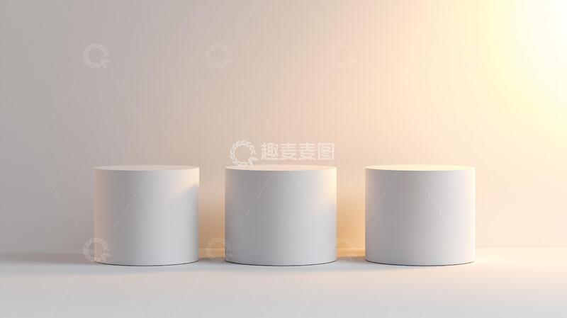 高清大图下载【趣麦麦图】圆柱体静物展台1