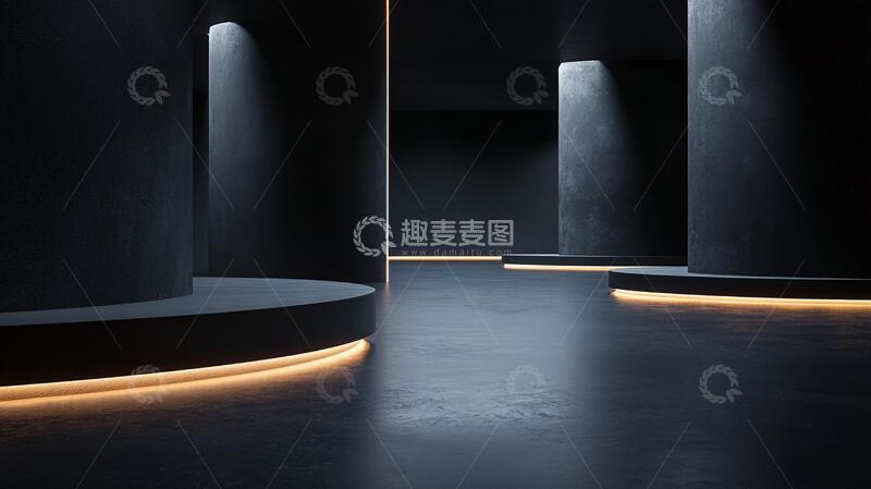 高清大图下载【趣麦麦图】简约秀场场景光影舞台