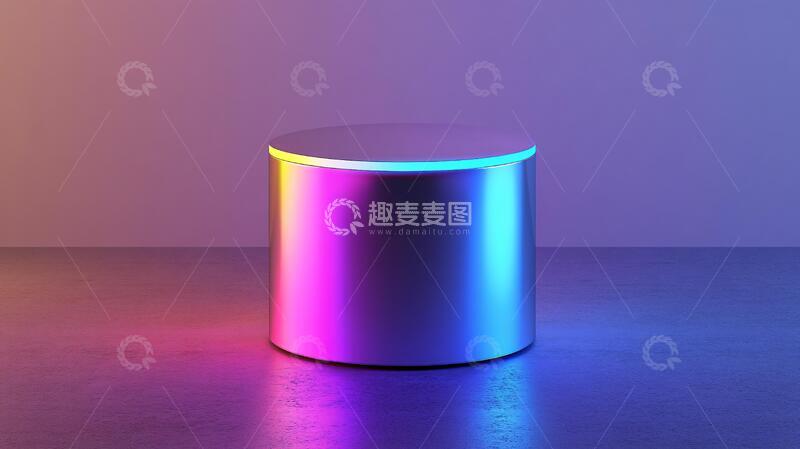 高清大图下载【趣麦麦图】炫彩渐变展台背景8