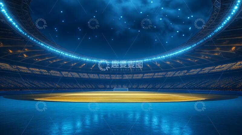 高清大图下载【趣麦麦图】现代化体育场背景素材2