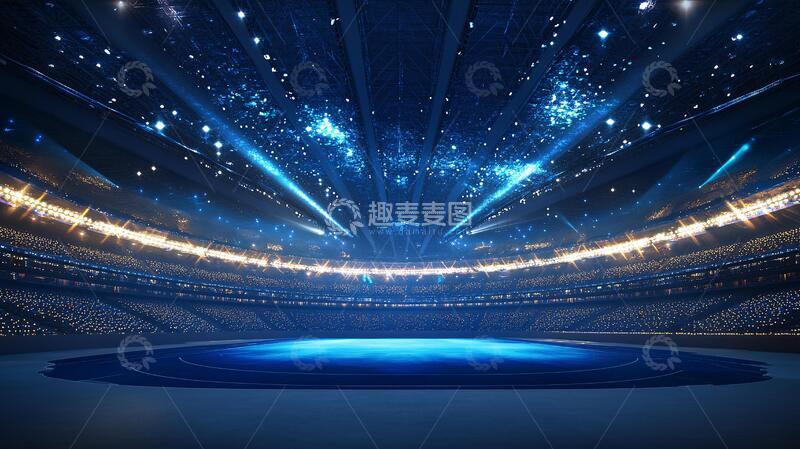 高清大图下载【趣麦麦图】现代化体育场背景素材1
