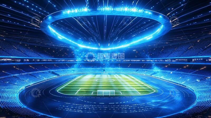 高清大图下载【趣麦麦图】体育场插画素材插画图片