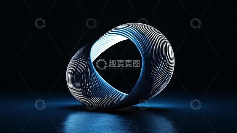 高清大图下载【趣麦麦图】创意科技莫比乌斯环1