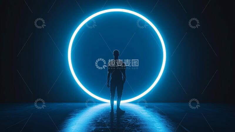 高清大图下载【趣麦麦图】超大气圆形特效背景7