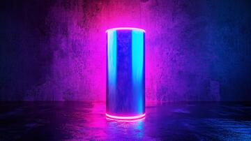 霓虹灯展台光柱蓝色科技