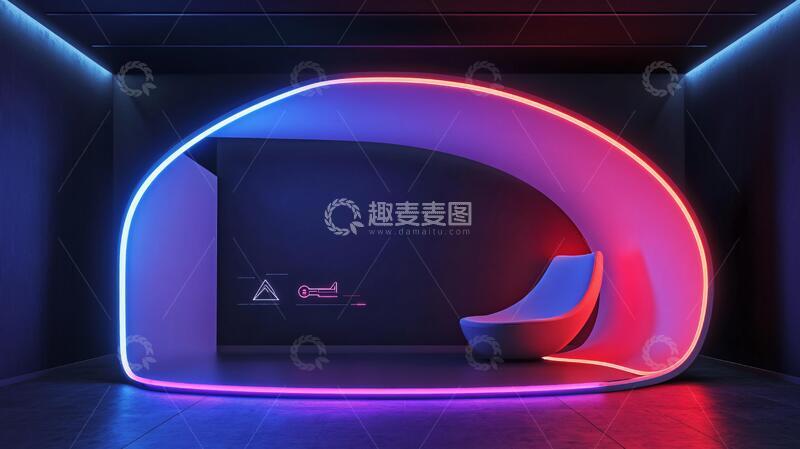 高清大图下载【趣麦麦图】赛博朋克风格迎宾区21