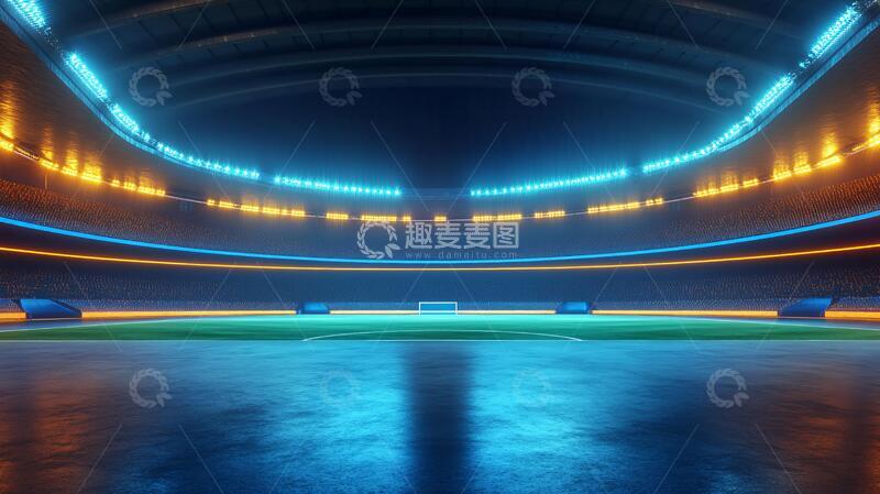 高清大图下载【趣麦麦图】创意球场背景
