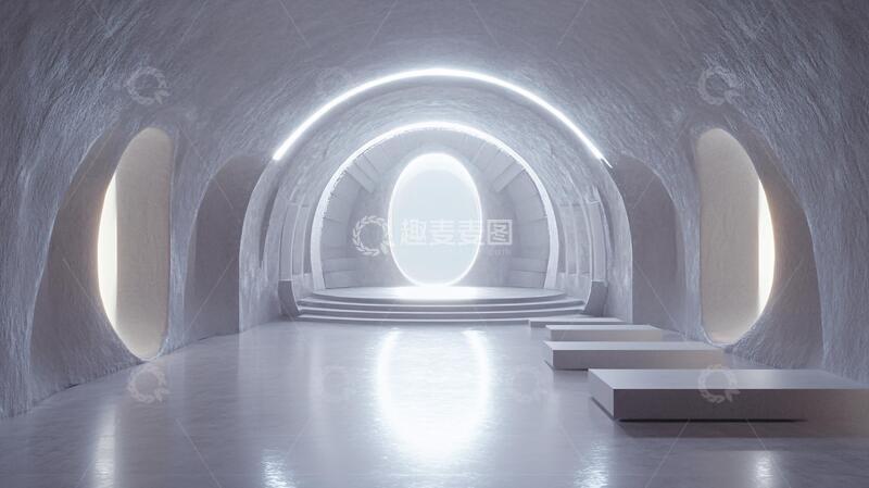 简约秀场展厅大厅穹顶