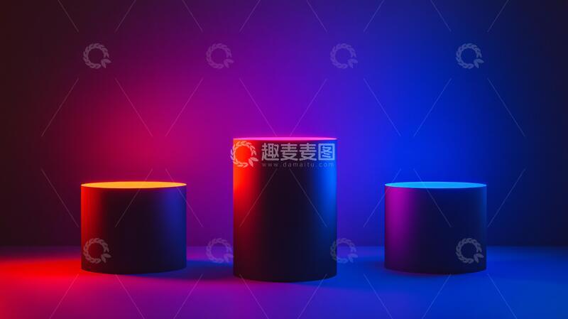 高清大图下载【趣麦麦图】多彩讲台讲台平台彩色1