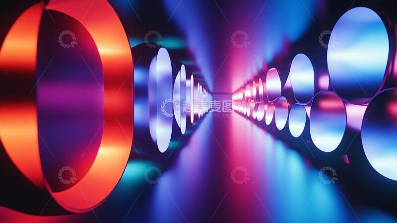 高清大图下载【趣麦麦图】五彩灯光通道1