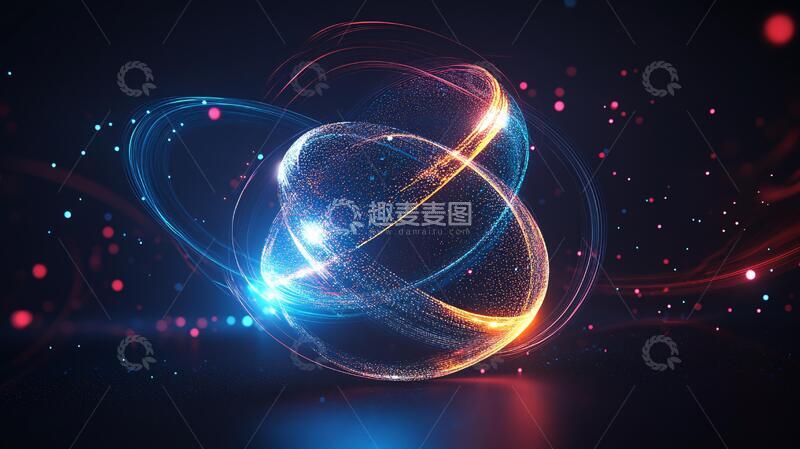 高清大图下载【趣麦麦图】炫彩科技科技背景视觉