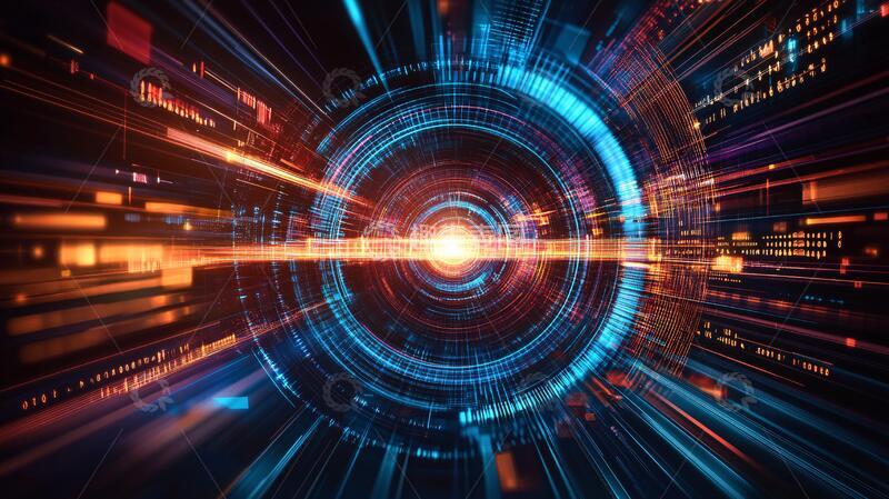 高清大图下载【趣麦麦图】科技无限背景5