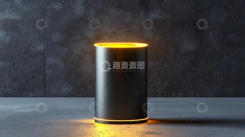 高清大图下载【趣麦麦图】磁悬浮灯产品金色烛台