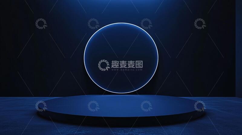 高清大图下载【趣麦麦图】圆台背景主图2