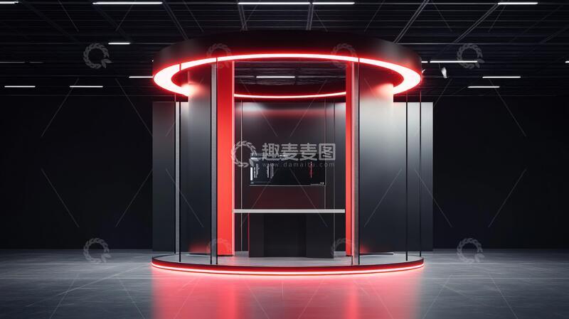 高清大图下载【趣麦麦图】赛博朋克风格迎宾区16