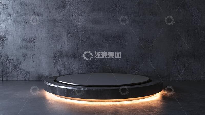 高清大图下载【趣麦麦图】圆形展示台圆形平台讲台