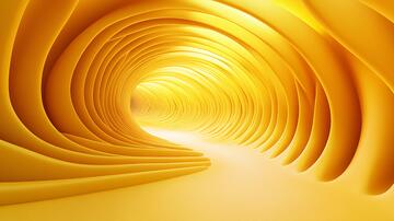 旋涡隧道隧道旋涡黄色